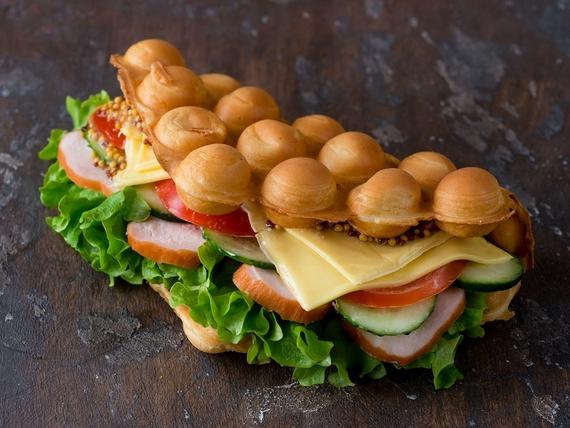 Вафл с курицей
