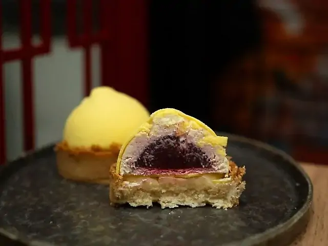 Тарт лимон-малина