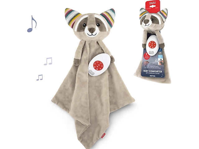 ZAZU Robin Comforter with white noise and melodies