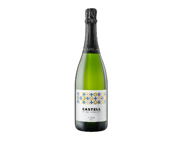 Вино ігристе біле брют CASTELL DE LA COMANDA CAVA BRUT, 0.75л 11,5%