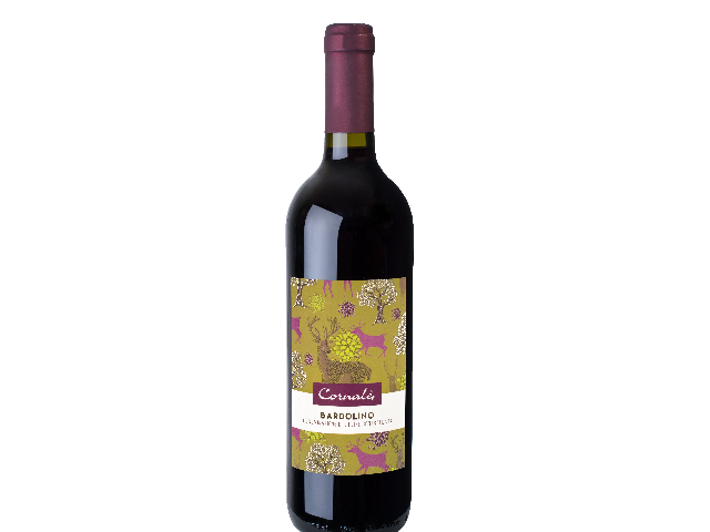 Вино червоне сухе CORNALE BARDOLINO DOC, 0.75л 11,5%