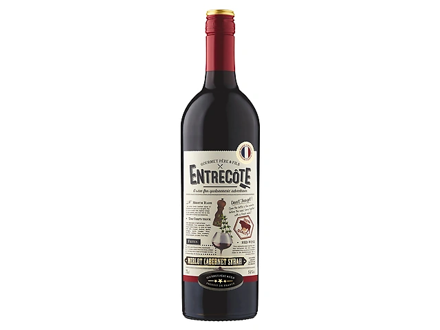 Вино виноградне натуральне напівсухе червоне Антрекот, Gourmet Pere & Fils, 0,75л 14%
