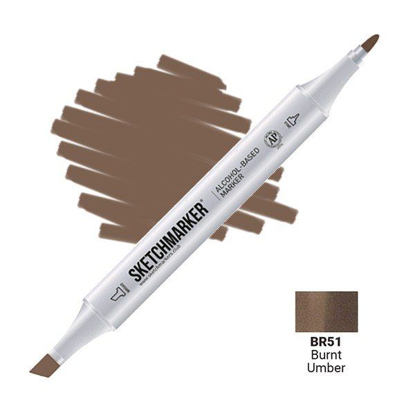 Маркер #806755, Цвет маркера: Burnt Umber (Жженая умбра), SM-BR051, SKETCHMARKER), SM