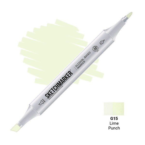 Маркер #edf6d4, Цвет маркера: Lime Punch (Лаймовый пунш), SM-G015, SKETCHMARKER), SM