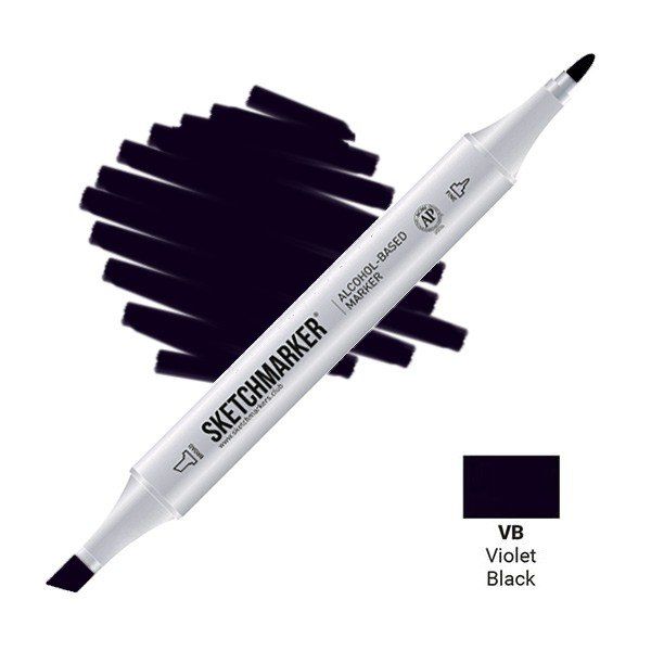 Маркер двосторонній  Фіолетово-чорний, SM-VB SKETCHMARKER