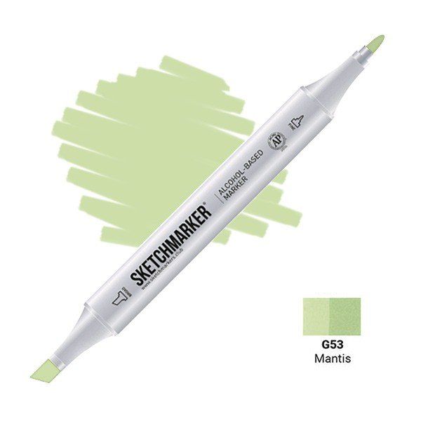 Маркер #b6cf98, Цвет маркера: Mantis (Богомол), SM-G053, SKETCHMARKER), SM