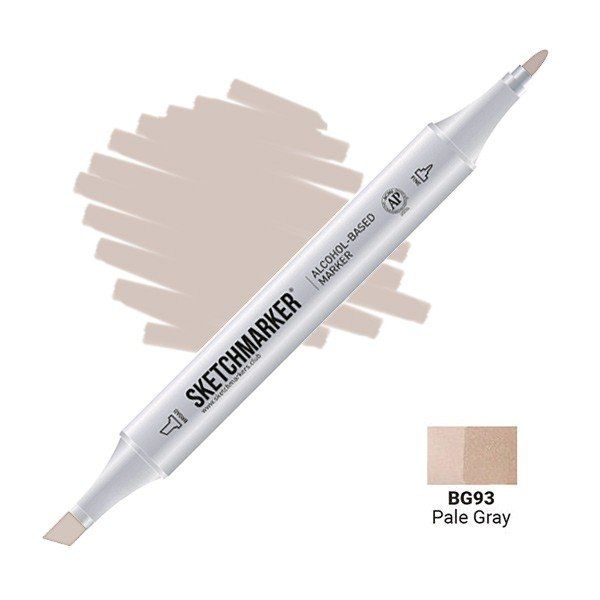 Маркер #dcc7b5, Цвет маркера: Pale Gray (Бледный серый), SM-BG093, SKETCHMARKER), SM