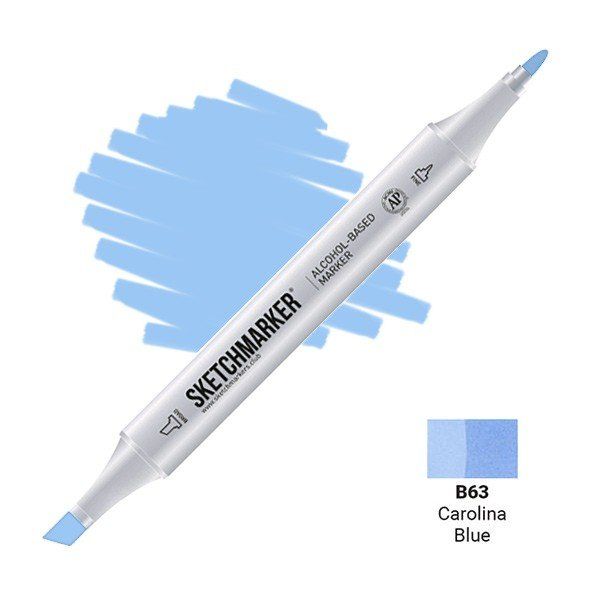 Маркер #aecbf4, Цвет маркера: Carolina Blue (Синяя Каролина), SM-B063, SKETCHMARKER), SM