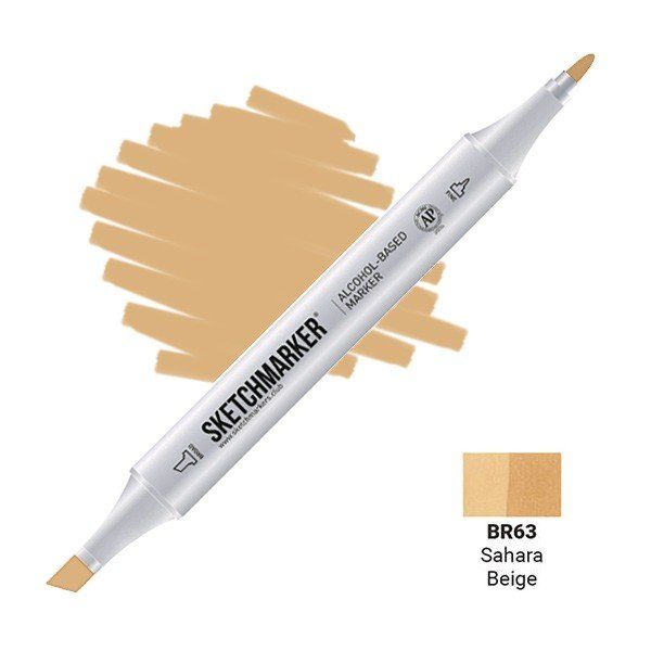 Маркер #e9c690, Цвет маркера: Sahara Beige (Сахара), SM-BR063, SKETCHMARKER), SM