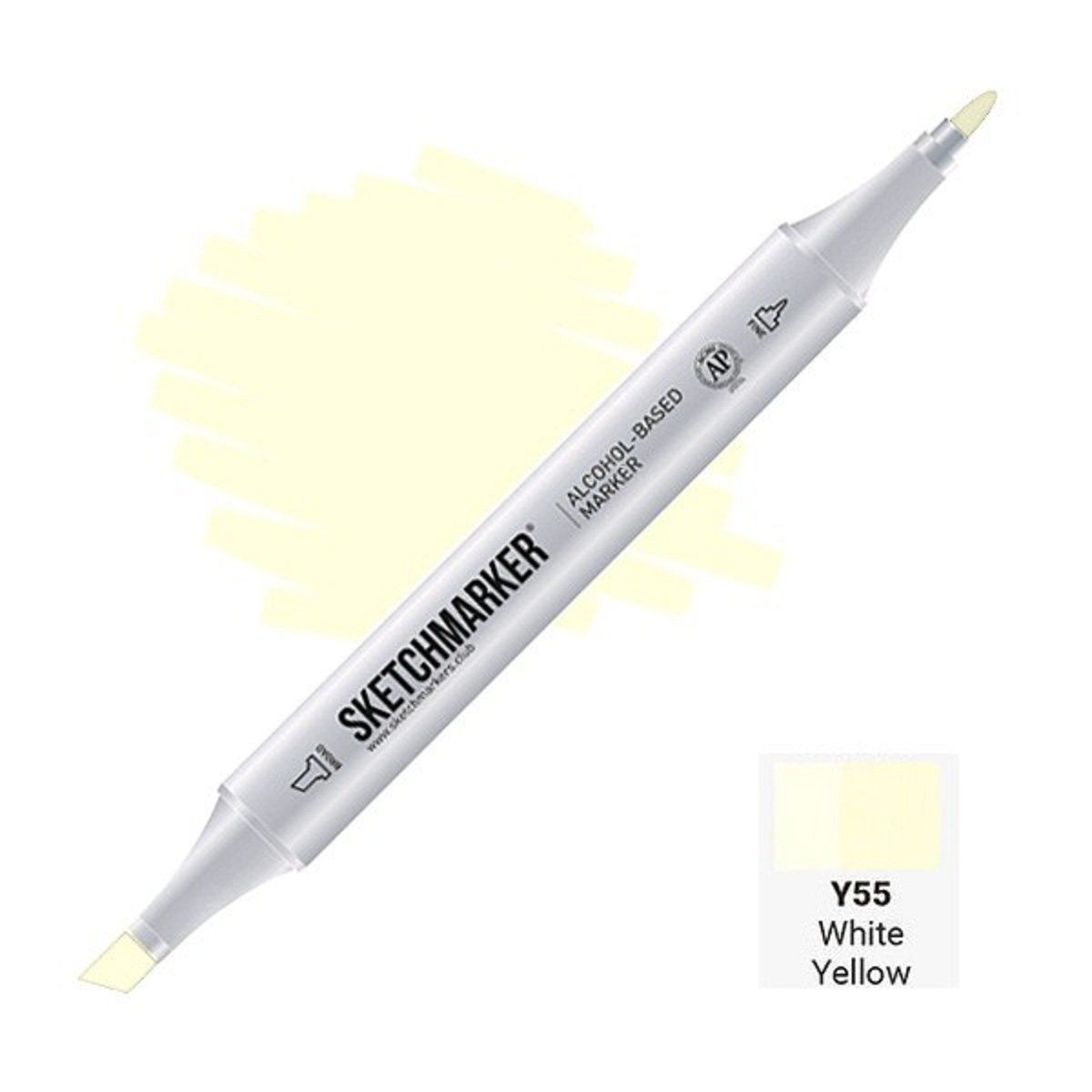Маркер #fffcdb, Цвет маркера: White Yellow (Бело-жёлтый), SM-Y055, SKETCHMARKER), SM