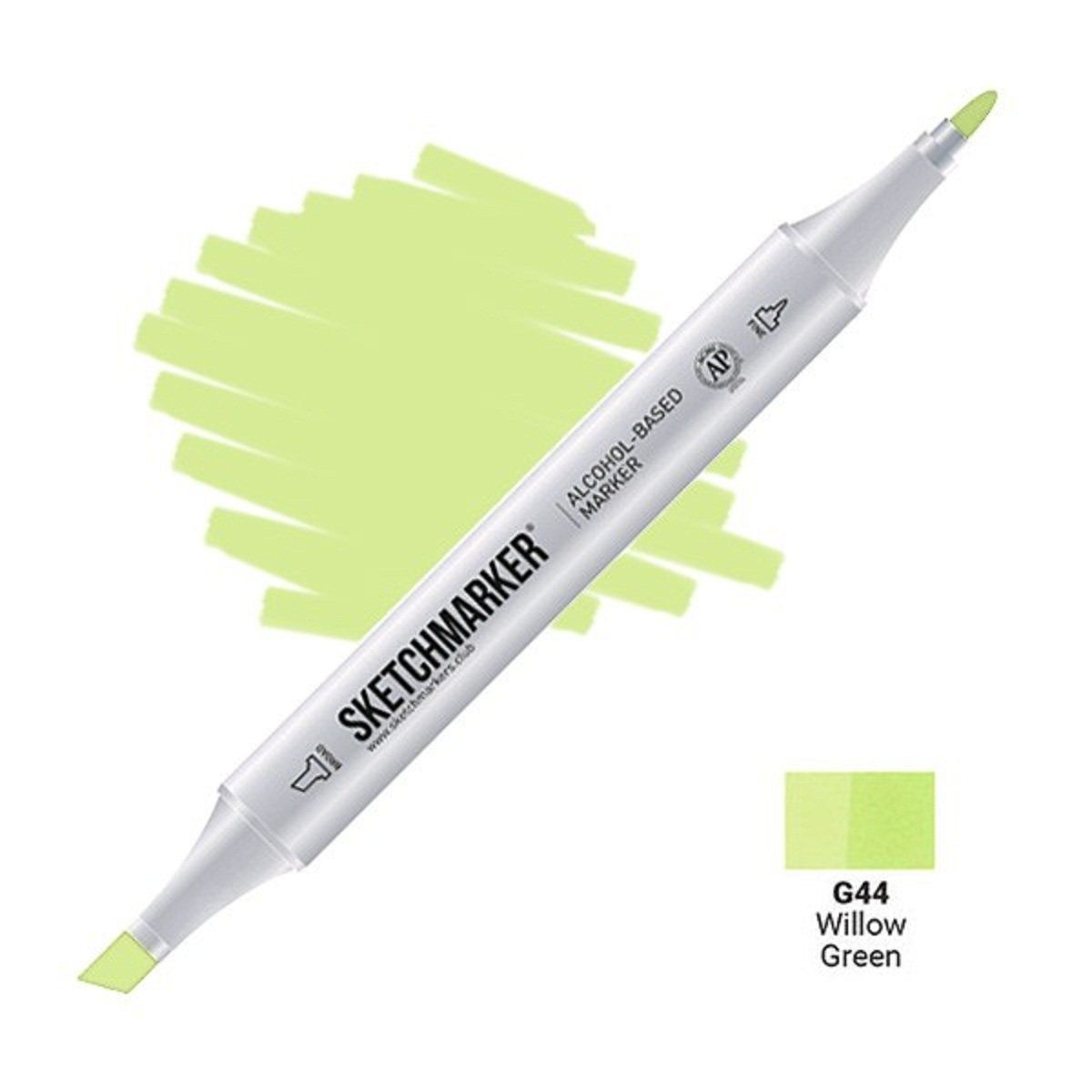 Маркер #cceb7d, Цвет маркера: Willow green (Ива зеленая), SM-G044, SKETCHMARKER), SM
