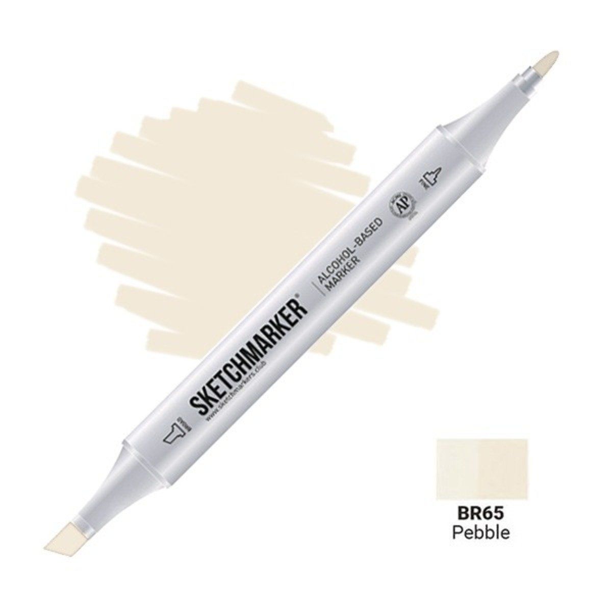 Маркер #f1e9d7, Цвет маркера: Pebble (Коричневая Галька), SM-BR065, SKETCHMARKER), SM
