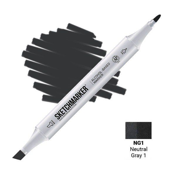 Маркер #ece8e5, Цвет: Neutral Gray 1 (Нейтральный серый 1), SM-NG01, SKETCHMARKER), SM