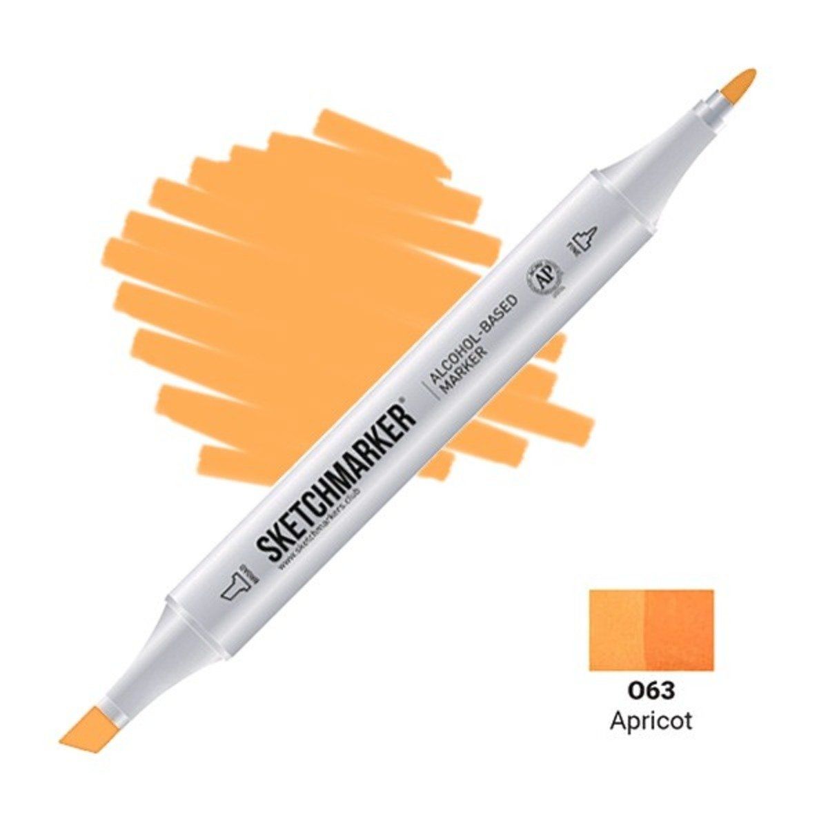 Маркер #fca14e, Цвет маркера: Apricot (Абрикос), SM-O063, SKETCHMARKER), SM