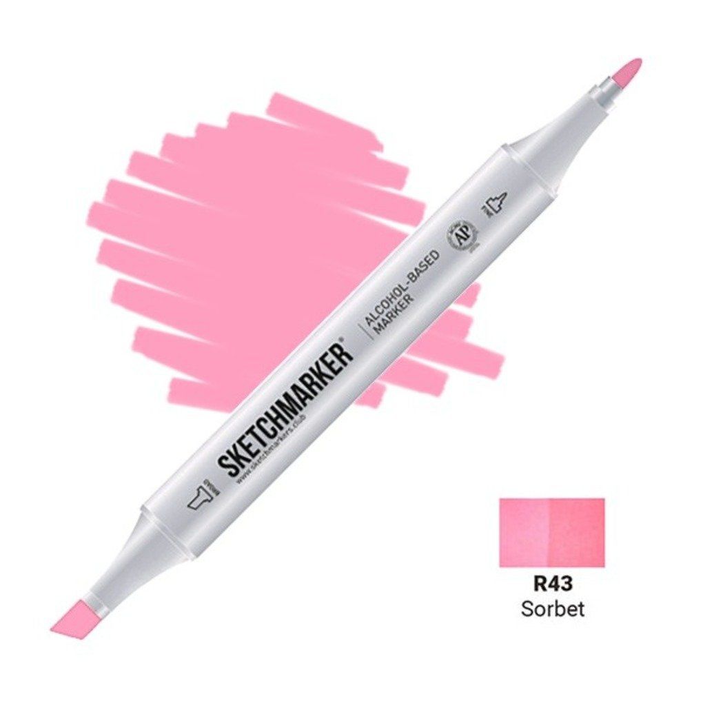 Маркер #ff8da7, Цвет маркера: Sorbet (Шербет), SM-R043, SKETCHMARKER), SM