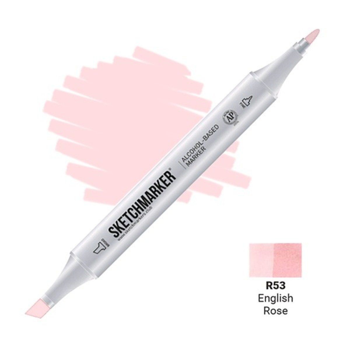 Маркер #fcbdc2, Цвет маркера: English Rose (Английская роза), SM-R053, SKETCHMARKER), SM