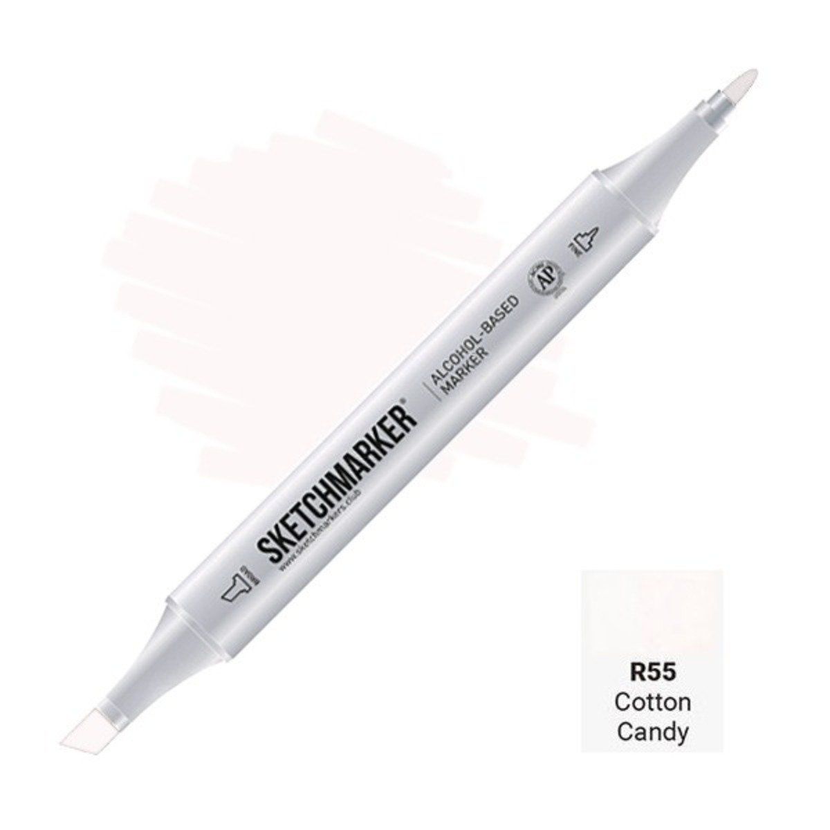 Маркер #fdf7f4, Цвет маркера: Cotton candy (Сахарная вата), SM-R055, SKETCHMARKER), SM