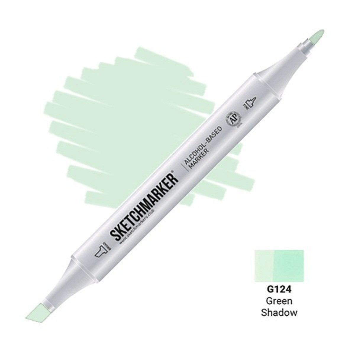 Маркер #c3f2d7, Цвет маркера: Green Shadow (Зеленый полумрак), SM-G124, SKETCHMARKER), SM