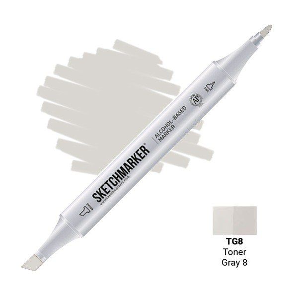 Маркер #ddd9d5, Цвет: Toner Gray 8 (Тонированный серый 8), SM-TG08, SKETCHMARKER), SM
