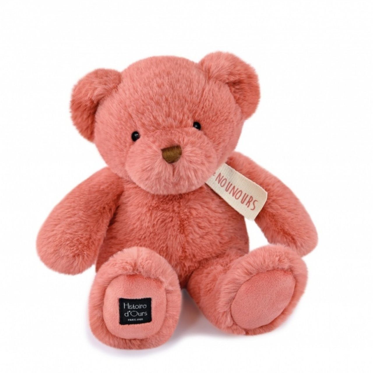 М'яка іграшка Ведмідь Le Nounours рожевий 28см, арт. HO3232