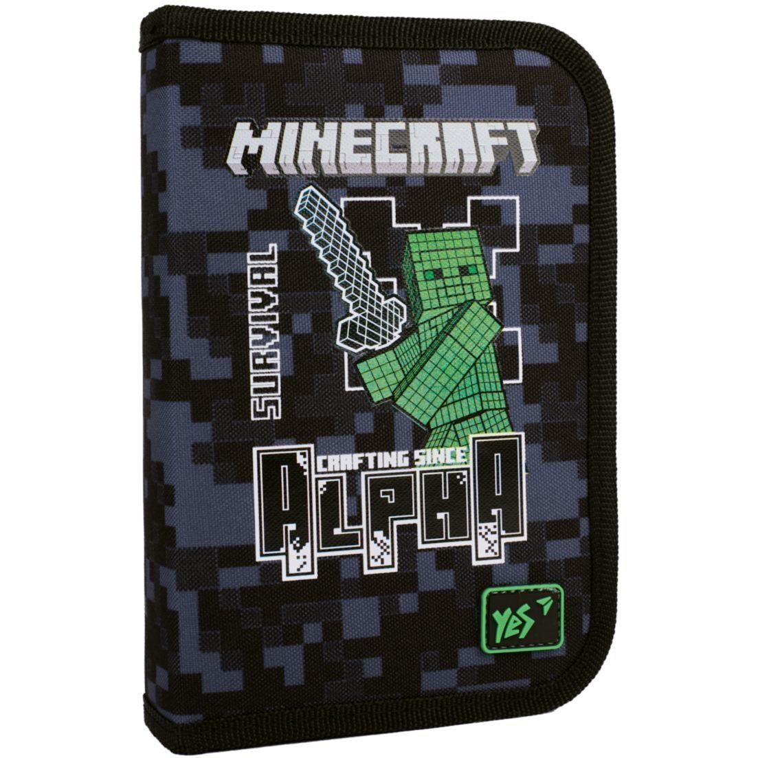 Пенал твердий YES одинарний без клапана HP-02 Minecraft Alpha