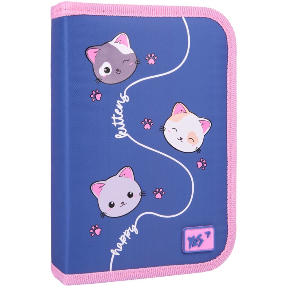 Пенал твердий YES одинарний з двома клапанми HP-04 Meow-Meow