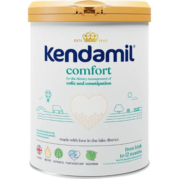 Суха молочна антиколькова суміш Kendamil Comfort, 0-12 міс., 800 г
