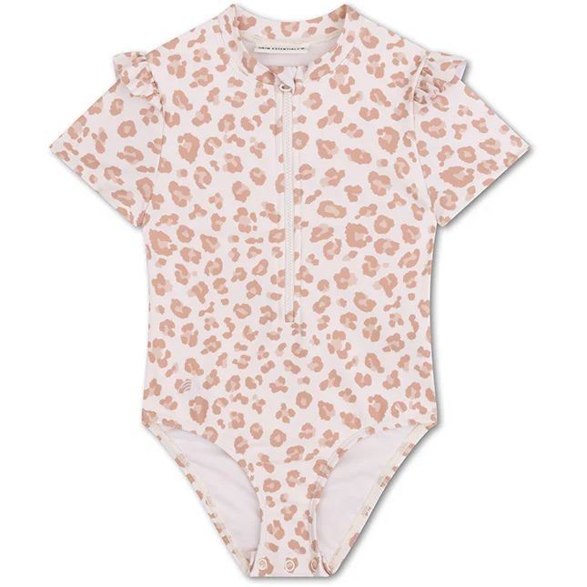 Цілісний купальник з коротким рукавом Neutral Leopard 86/92