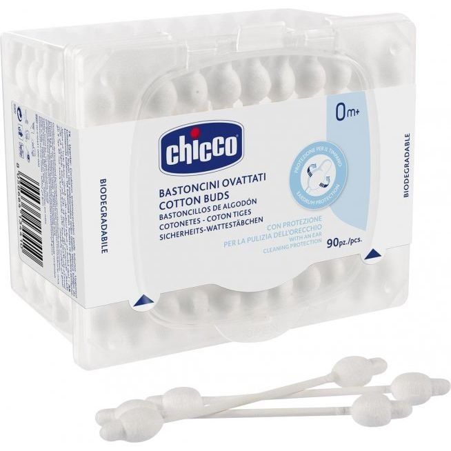 Палички ватні бавовняні "Chicco" 90 шт