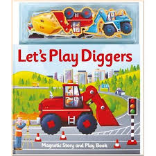 Magnetic Story and Play Book Lets Play Diggers