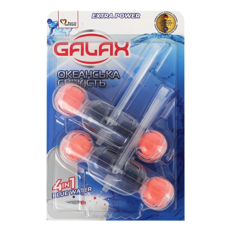 Блок для очищення унітазу Океанська свіжість 55г Galax, 2  шт/уп.