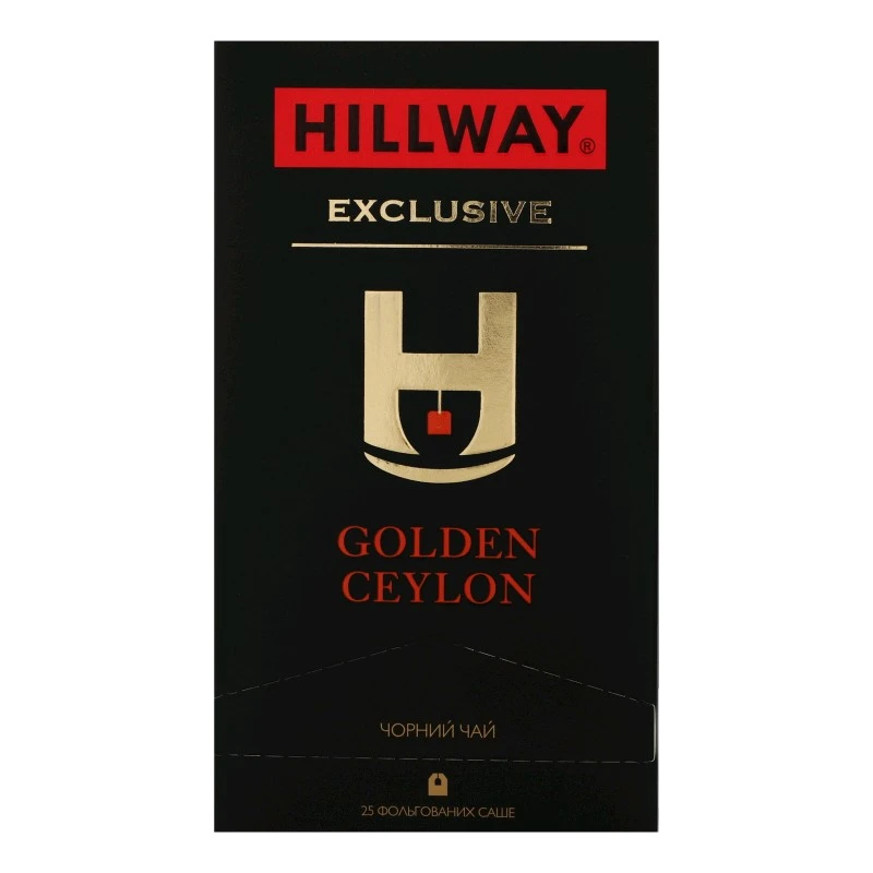 Чай пакетований чорний Golden Ceylon Exclusive Hillway, 25 шт/уп.