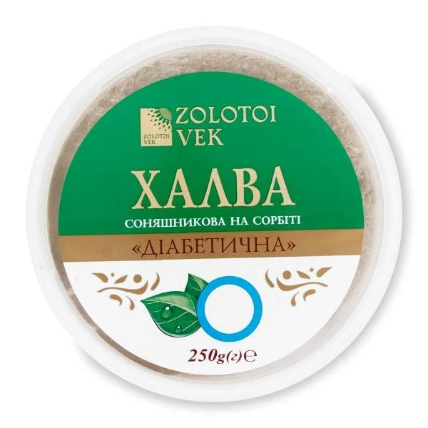Халва соняшникова діабетична на сорбіті Zolotoi Vek, 250 г