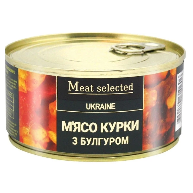 Консервована курка з булгуром Meat Selected, 325 г
