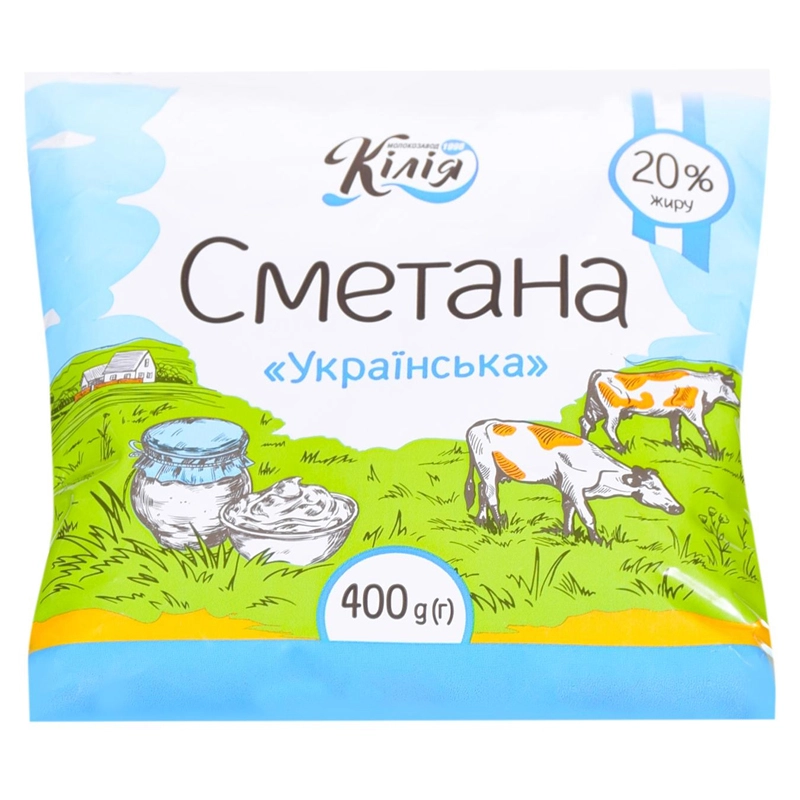 Сметана 20% Українська Кілія, 400 г