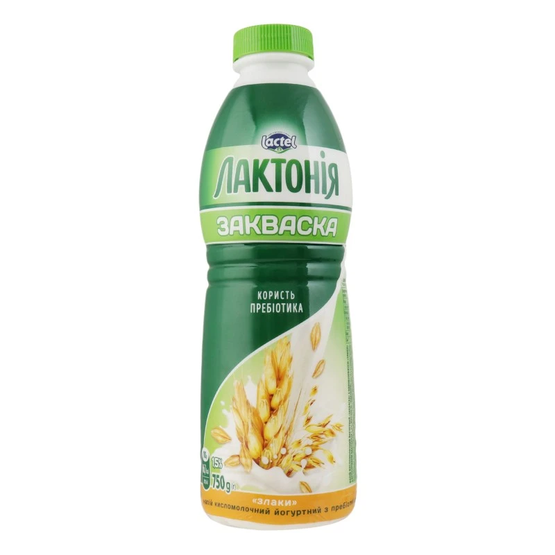 Закваска 1.5% Злаки Лактонія, 750 г