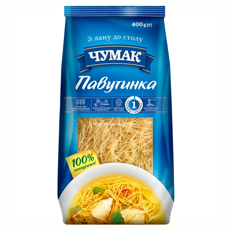 Макаронні вироби Павутинка Чумак, 400 г