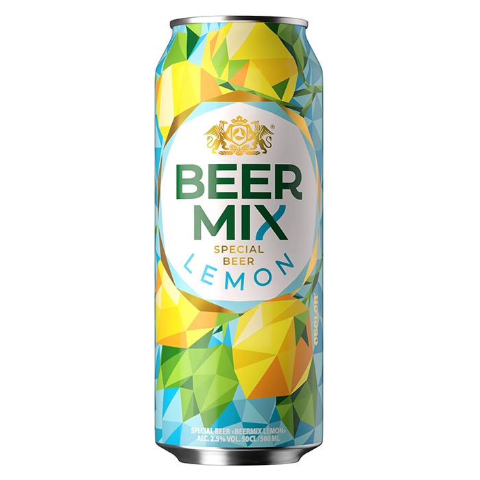 Пиво спеціальне Лимон ж/б BeerMix, 0.5 л