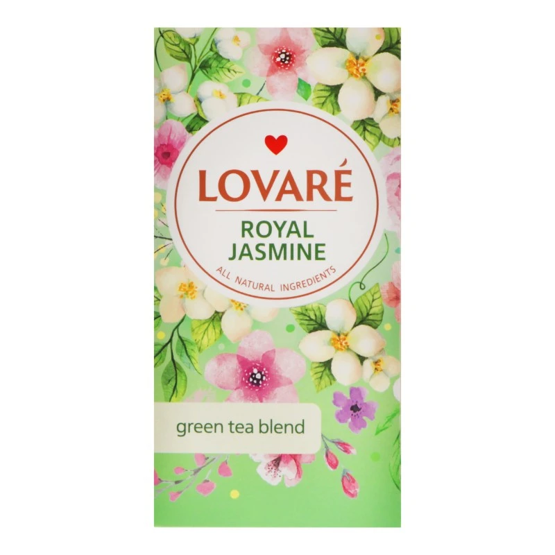 Чай пакетований зелений Royal Jasmine Lovare, 24 шт/уп.