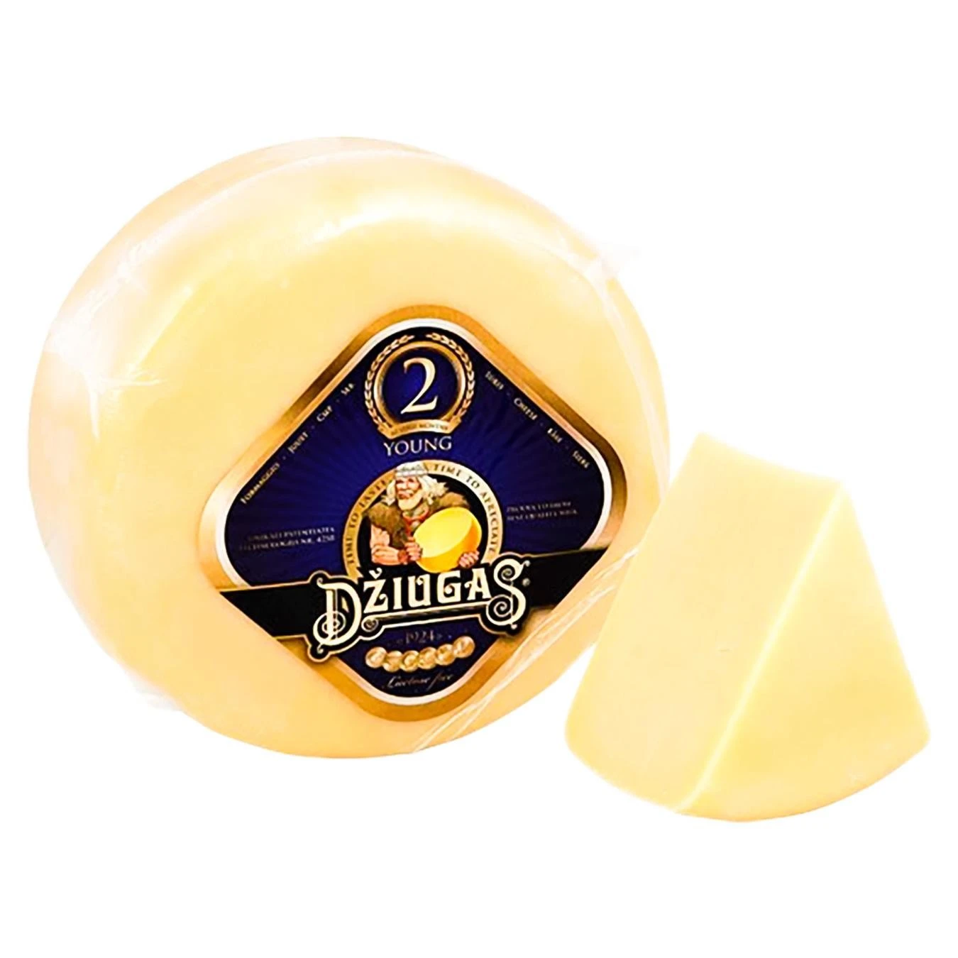 Сир твердий 40% Young Dziugas
