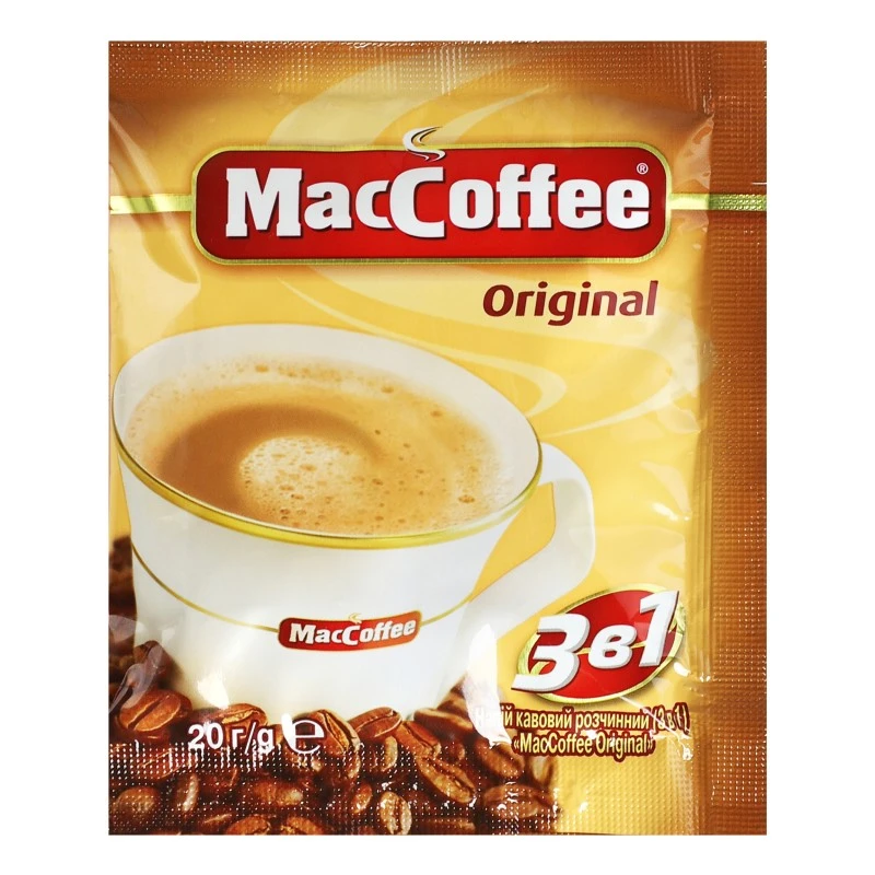 Напій кавовий розчинний 3в1 Original MacCoffee, 100*20 г