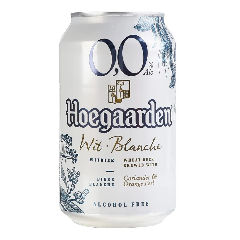 Пиво світле безалкогольне White ж/б Hoegaarden, 0.33 л
