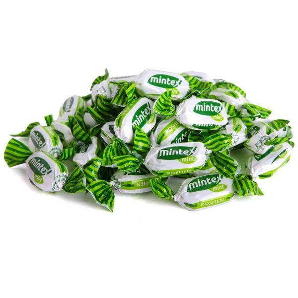 Цукерки зі смаком м&#039;яти Mintex Mint Roshen