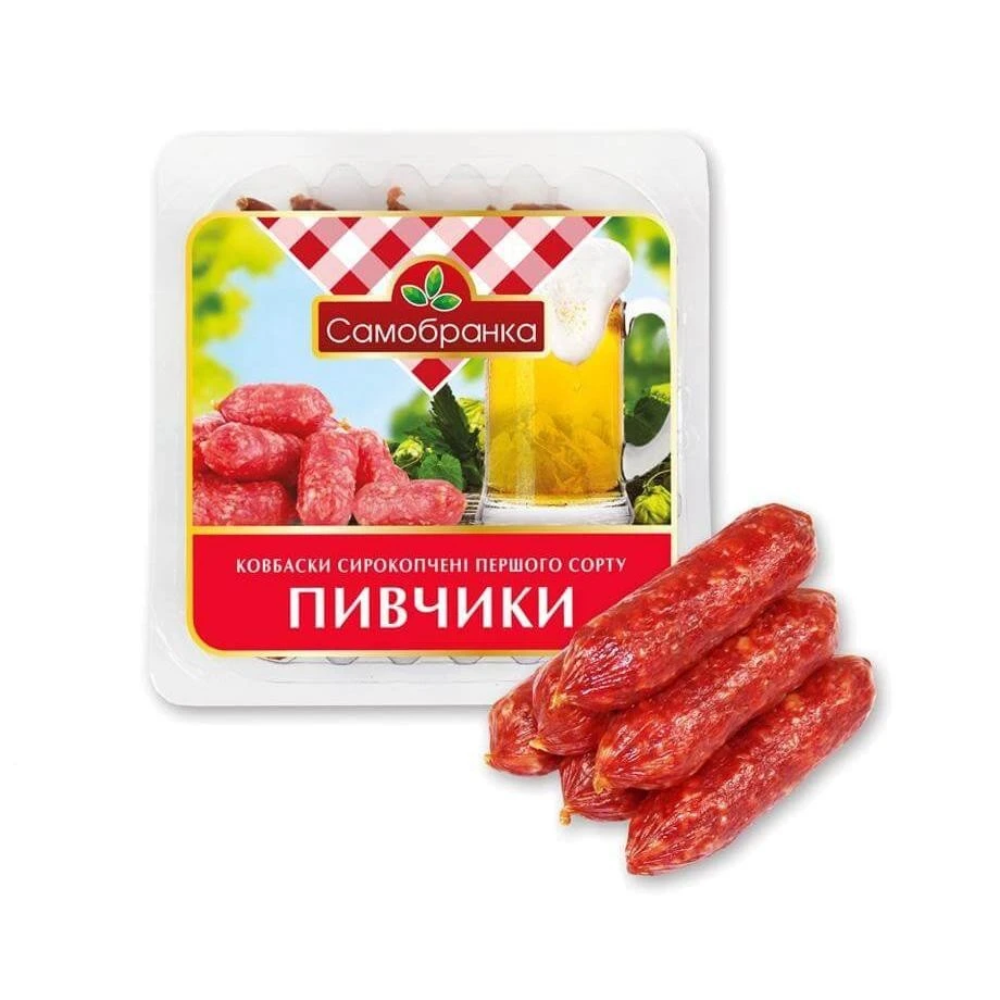 Ковбаски сирокопчені Пивчики Самобранка 1/г