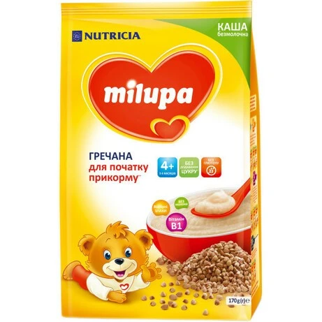 Каша безмолочна для дітей від 4 міс суха гречана Milupa, 170 г