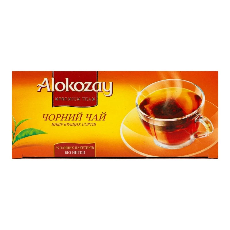 Чай чорний байховий купажований дрібний Alokozay к/у 25*2г