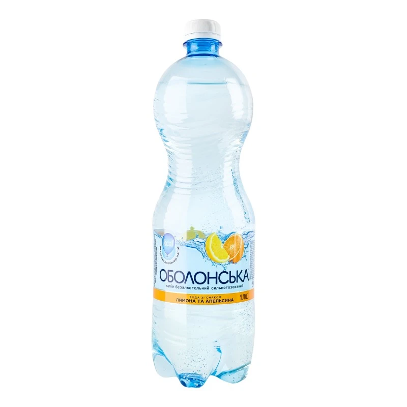 Вода газована лимон-апельсин Оболонська, 1 л