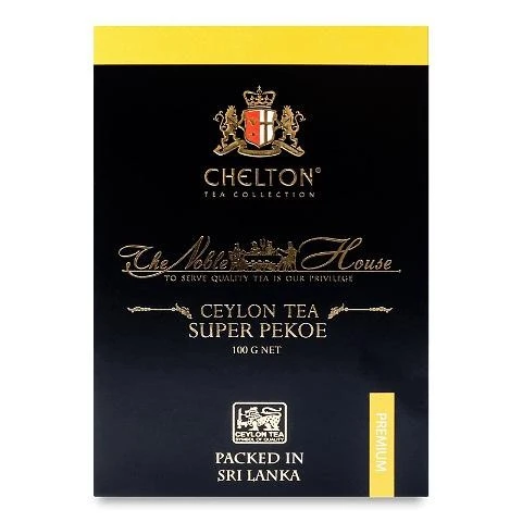 Чай листовий чорний Super Pekoe The Noble House Chelton, 100 г