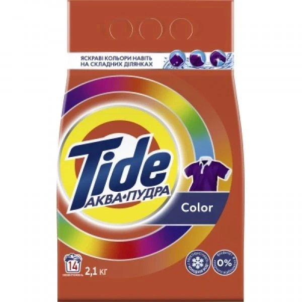 Пральний порошок Color Аква-Пудра Tide, 2.1 кг