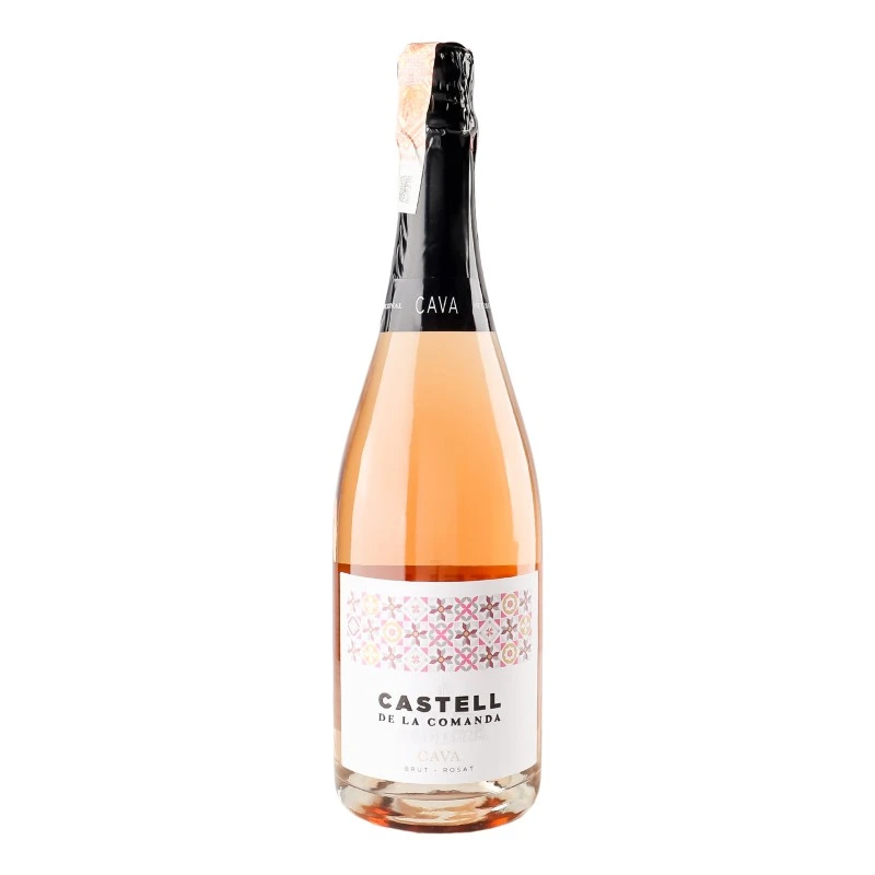 Вино ігристе  рожеве сухе Cava Brut Rose Castell De La Comanda, 0.75 л